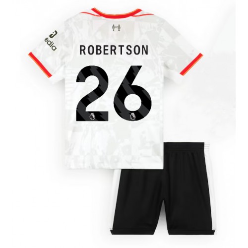 Fotballdrakt Barn Liverpool Andrew Robertson #26 Tredjedraktsett 2024-25 Kortermet (+ Korte bukser)